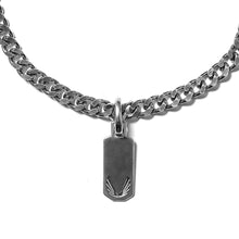 Load image into Gallery viewer, Curb Link Necklace with Dog Tag - Stainless Steel